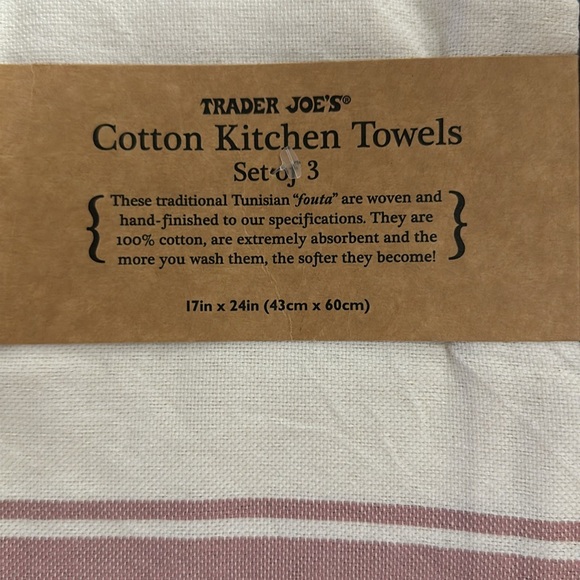 Trader Joe’s Cotton Kitchen Towels, set of 3 - Picture 4 of 4